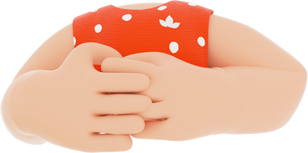 3D People Hand Casual Body